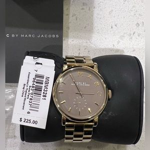 Marc by Marc Jacobs Women’s 36mm yellow gold plated watch MBM3281
